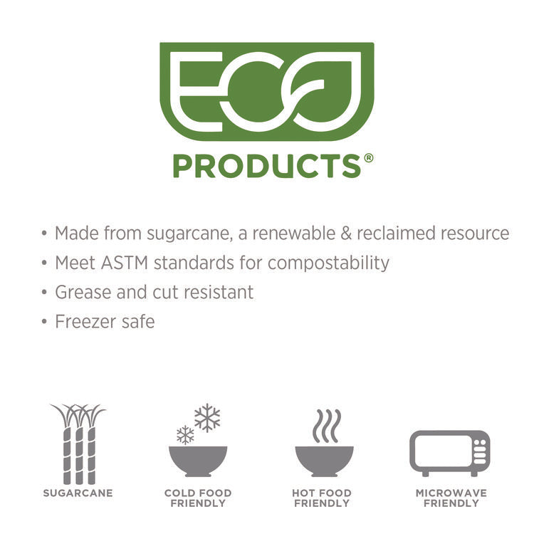 Vanguard Sugarcane Portion Cup Lid, Fits 2 oz Portion Cups, White, 2,500/Carton