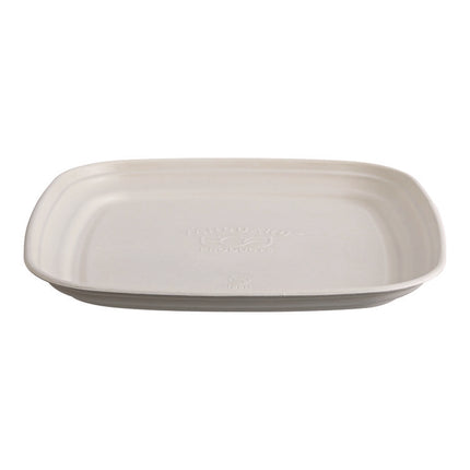 Regalia Renewable Sugarcane Tray, 9.06 x 14.37, White, Sugarcane, 100/Carton