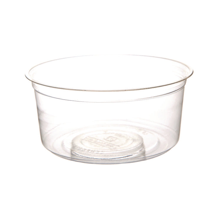Round Deli Containers, 12 oz, 4.63" Diameter x 2.13" h, Clear, Plastic, 500/Carton