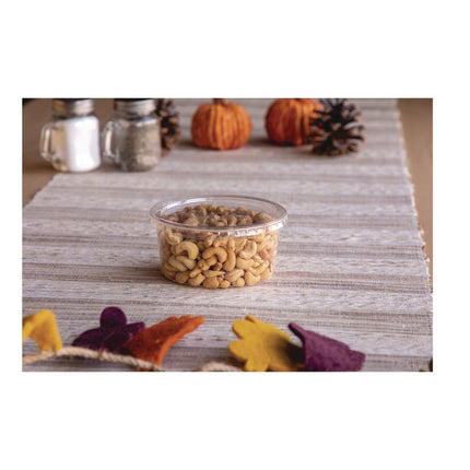Round Deli Containers, 12 oz, 4.63" Diameter x 2.13" h, Clear, Plastic, 500/Carton