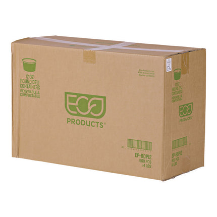 Round Deli Containers, 12 oz, 4.63" Diameter x 2.13" h, Clear, Plastic, 500/Carton