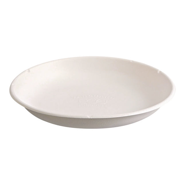 Vanguard Worldview Renewable and Compostable Sugarcane Take-Out Containers, 34.1 oz, 9 x 9 x 1.25, White, 400/Carton