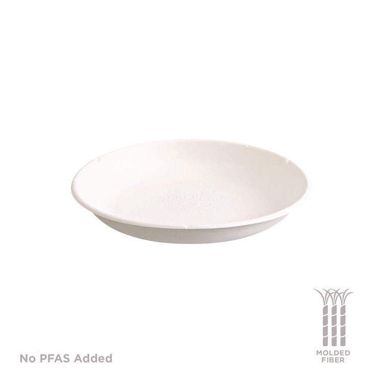 Vanguard Worldview Renewable and Compostable Sugarcane Take-Out Containers, 34.1 oz, 9 x 9 x 1.25, White, 400/Carton