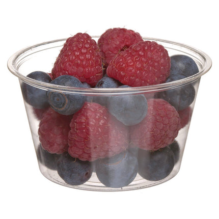 Renewable and Compostable Portion Cups, 3 oz, Plastic, Clear, 100/Pack, 20 Packs/Carton