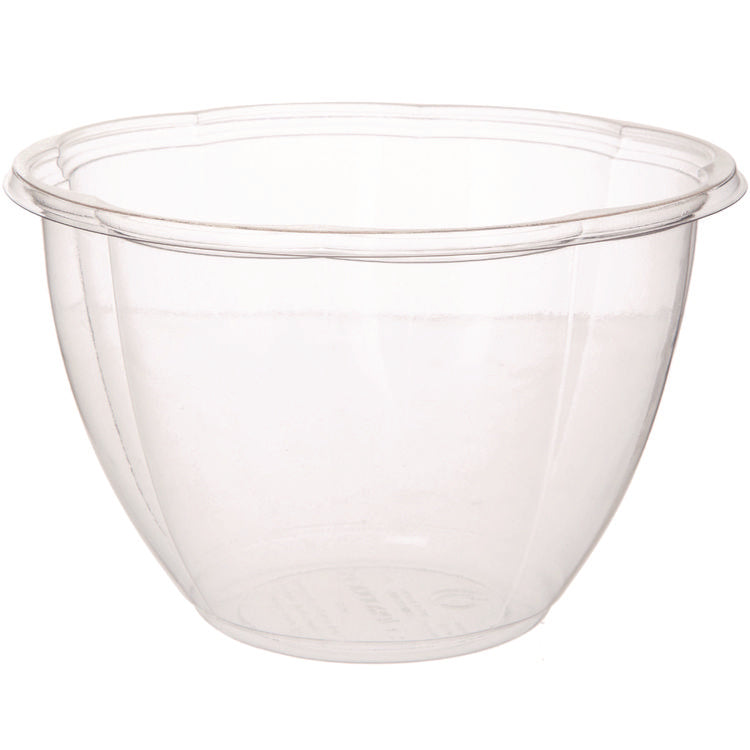 Salad Bowls, 48 oz, 6.69" Diameter x 4.38" h, Clear, Plastic, 300/Carton