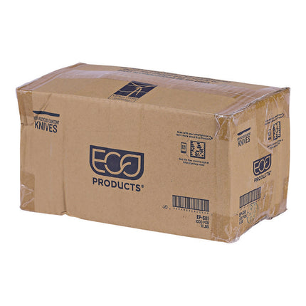 100% Recycled Content Cutlery, Knife, Plastic, Black, 50/Pack, 20 Packs/Carton