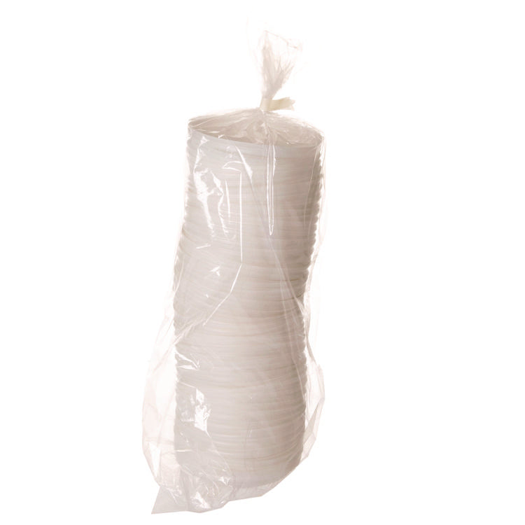 EcoLid 25% Recycled Content Hot Cup Lid, Fits 10 oz to 20 oz Hot Cups, Plastic, White, 100/Pack, 10 Packs/Carton