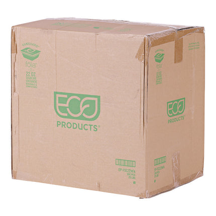 Vanguard Folia Renewable and Compostable Take-Out Container, 3 Compartments, 22 oz, 5.39 x 5.94 x 2, White, Sugarcane, 300/CT