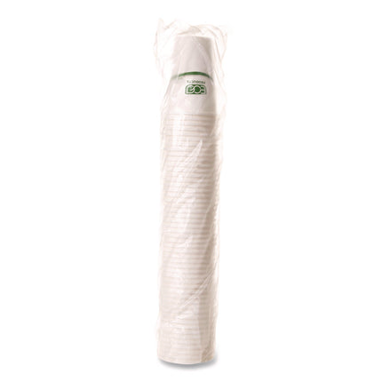 GreenStripe Hot Cups, 20 oz, Paper, White, 50/Pack, 20 Packs/Carton