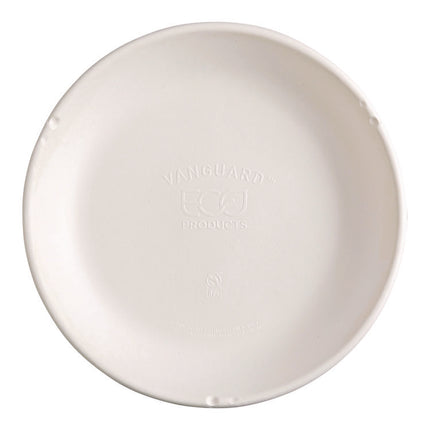 Vanguard Worldview Renewable and Compostable Sugarcane Take-Out Containers, 34.1 oz, 9 x 9 x 1.25, White, 400/Carton