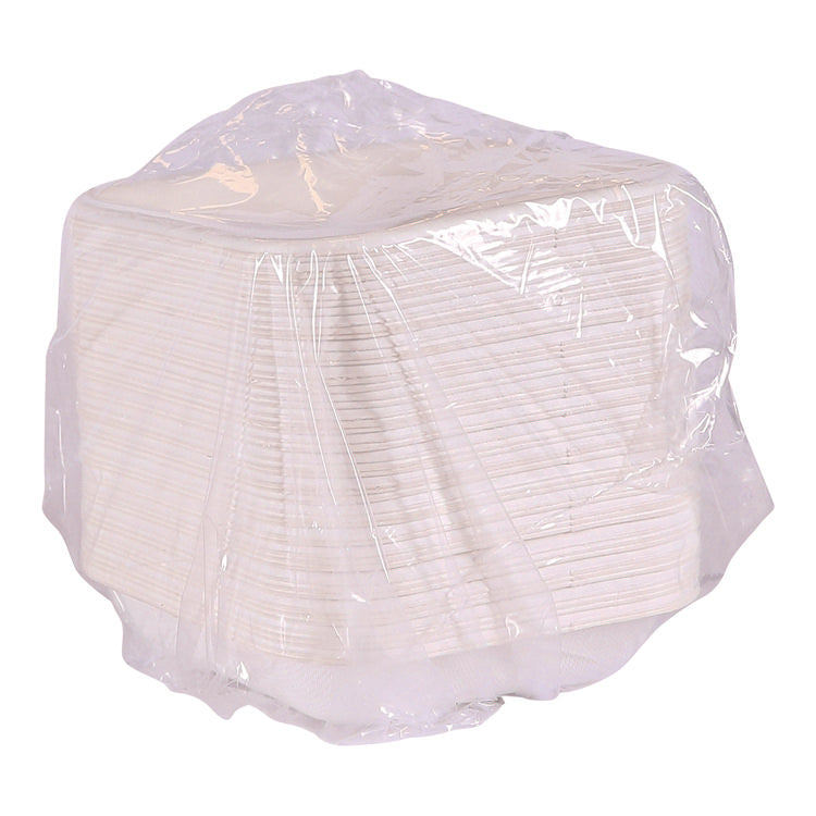 Vanguard Worldview Renewable and Compostable Sugarcane Takeout Containers, 9.9 oz, 5 x 5 x 1, White, 800/Carton