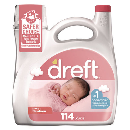 Ultra Laundry Detergent, Baby Powder Scent, 150 oz Bottle, 4/Carton