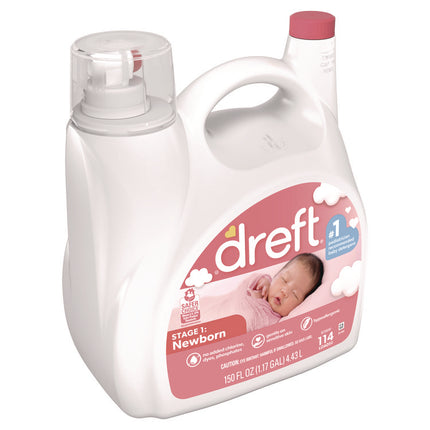 Ultra Laundry Detergent, Baby Powder Scent, 150 oz Bottle, 4/Carton