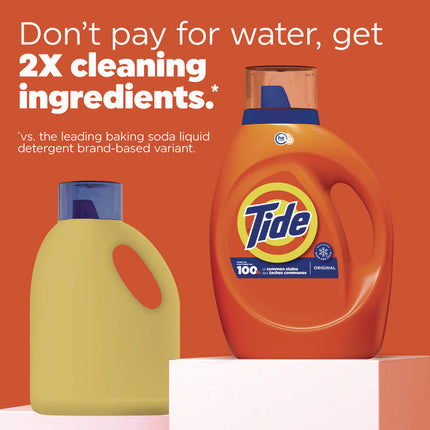 HE Liquid Tide Laundry Detergent, 32 Loads, 42 oz Bottle, 6/Carton
