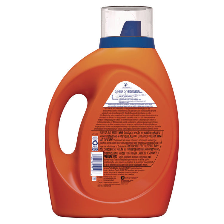 HE Laundry Detergent, Original Scent, Liquid, 64 Loads, 84 oz Bottle, 4/Carton