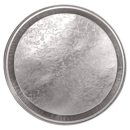 Aluminum Embossed Tray, 16" Diameter, 25/Carton