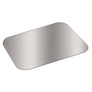 Foil Laminated Board Lid for Take Out Containers, 6.25 x 8.37, White/Silver, Paper, 500/Carton