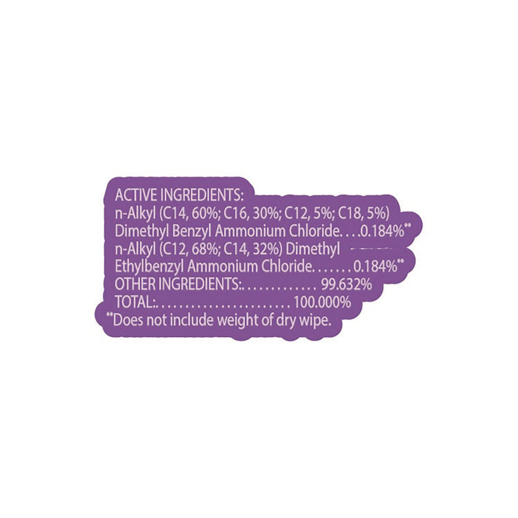 Scentiva Bleach Free Cleaning Wipes, 7.75 x 7, Tuscan Lavender and Jasmine, 75/Canister