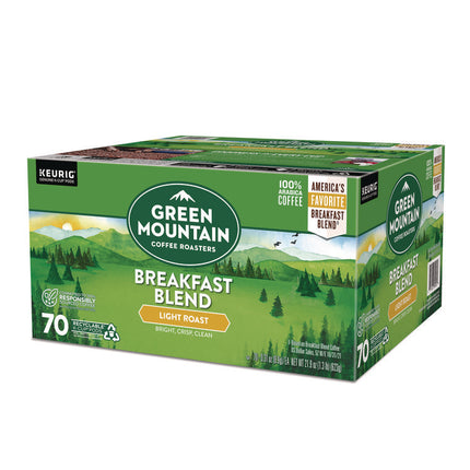 Breakfast Blend Coffee K-Cup Pods, Regular, 70/Box