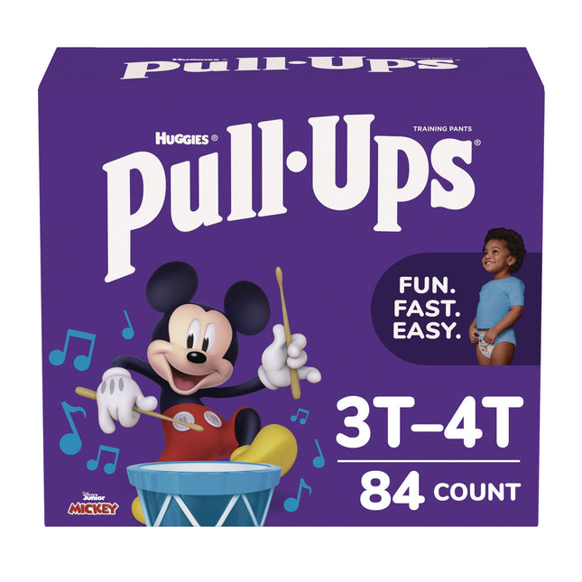 Pull-Ups Learning Designs Potty Training Pants for Boys, Size 5, 3T-4T, 32 lbs to 40 lbs, 84/Carton
