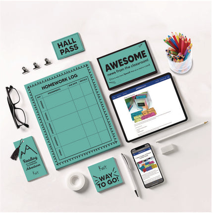 Color Cardstock -"Punchy Pastels" Assortment, 65 lb Cover Weight, 8.5 x 11, Breezy Blue, 100/Pack