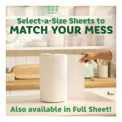 Select-a-Size Kitchen Roll Paper Towels, 2-Ply, 5.9 x 11, 90 Sheets/Roll, 2 Double Rolls/Pack