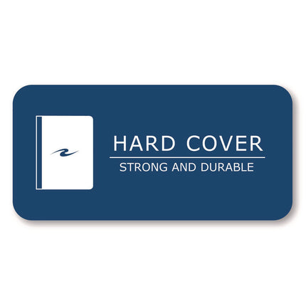 Hardcover Marble Composition Book, Unruled, Blue Marble Cover, (100) 9.75 x 7.5 Sheets