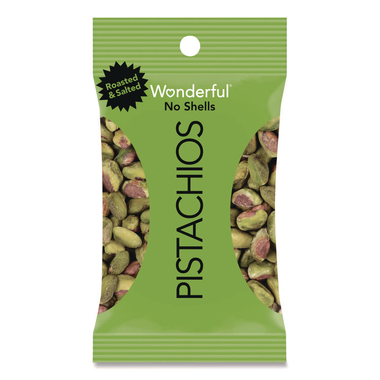 No Shells Roasted and Salted Pistachios Variety Pack, Assorted Flavors, 0.75 oz Bag, 24/Carton
