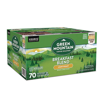 Breakfast Blend Coffee K-Cup Pods, Regular, 70/Box