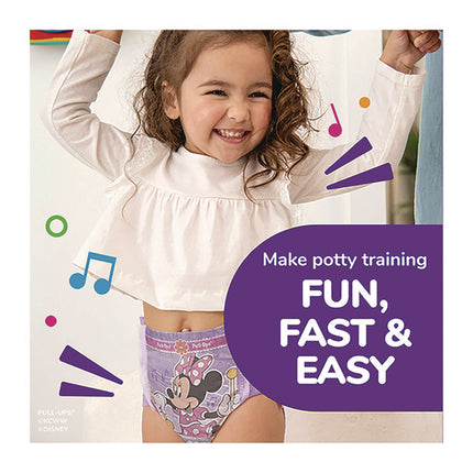 Learning Designs Potty Training Pants for Girls, Size 5, 3T-4T, 32 lbs to 40 lbs, 84/Carton