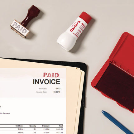 Neat-Flo Stamp Pad Inker, 2 oz Bottle, Red