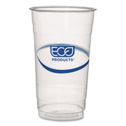 BlueStripe Recycled Content Clear Plastic Cold Drink Cups, 24 oz, 600/Carton