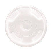 BlueStripe Recycled Content Cold Cup Flat Lids, Fits 9 oz to 24 oz Cold Cups, Plastic, Clear, 100/Pack, 10 Packs/Carton