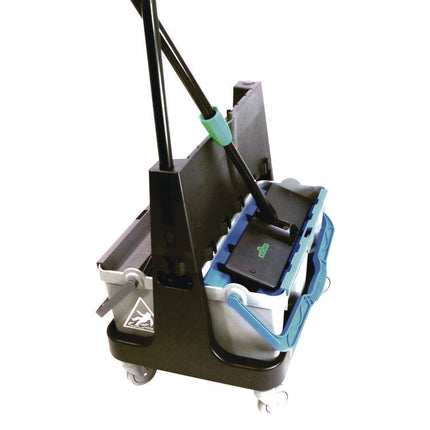 OmniClean Dual Bucket Kit, 1.5 gal, Black/Blue/Gray
