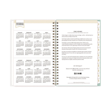 Day Designer "Secret Garden Mint" Academic Year Weekly/Monthly Notes Planner, 8 x 5, 12-Month (July to June): 2024-2025
