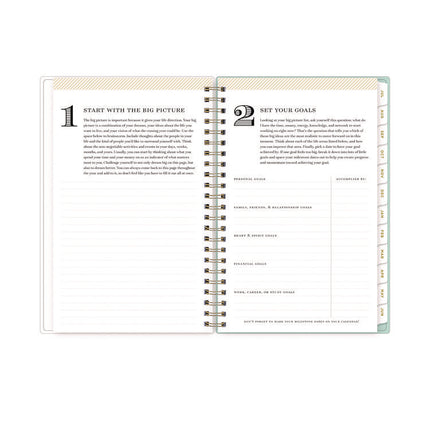 Day Designer "Secret Garden Mint" Academic Year Weekly/Monthly Notes Planner, 8 x 5, 12-Month (July to June): 2024-2025