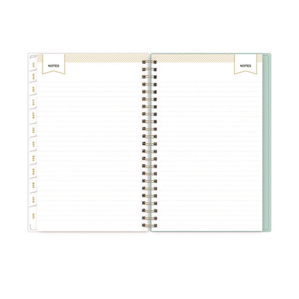 Day Designer "Secret Garden Mint" Academic Year Weekly/Monthly Notes Planner, 8 x 5, 12-Month (July to June): 2024-2025