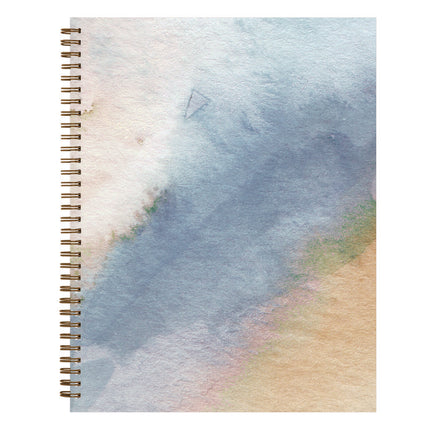 One Tree Planted Andreo Weekly/Monthly Planner, Abstract Artwork, 11" x 8.5", Blue/Sand/Green Cover, 12-Month (Jan-Dec): 2025