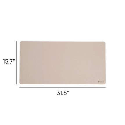 Vegan Leather Desk Pads, 31.5 x 15.7, SandStone