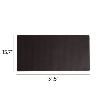 Vegan Leather Desk Pads, 31.5 x 15.7, Charcoal