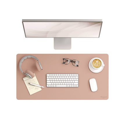 Vegan Leather Desk Pads, 31.5 x 15.7, Light Pink