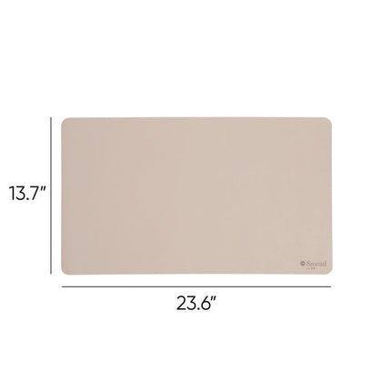 Vegan Leather Desk Pads, 23.6 x 13.7, SandStone