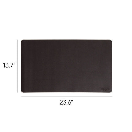 Vegan Leather Desk Pads, 23.6 x 13.7, Charcoal