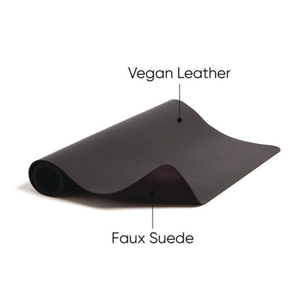 Vegan Leather Desk Pads, 23.6 x 13.7, Charcoal