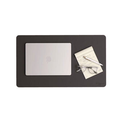 Vegan Leather Desk Pads, 23.6 x 13.7, Charcoal