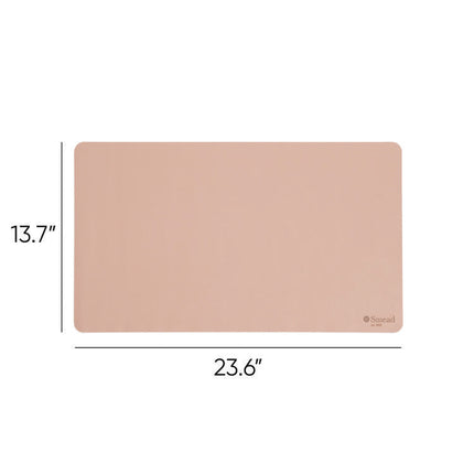 Vegan Leather Desk Pads, 23.6 x 13.7, Light Pink