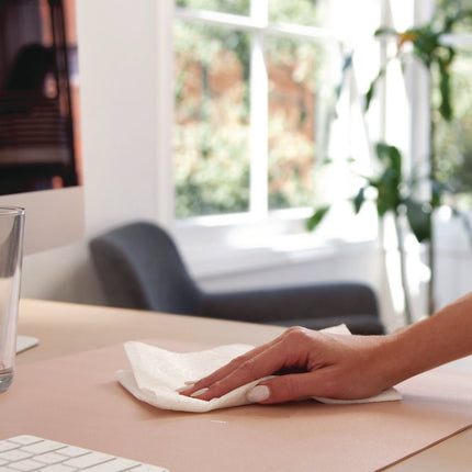 Vegan Leather Desk Pads, 23.6 x 13.7, Light Pink