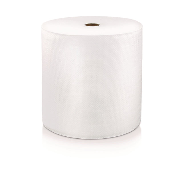 Hard Wound Roll Towel. 1-Ply, 7" x 1,000 ft, White, 6 Rolls/Carton