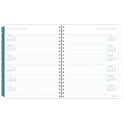 Glacier Weekly/Monthly Planner, Glacier Artwork, 11" x 9.25", Blue/Gray/Silver Cover, 12-Month (Jan to Dec): 2025