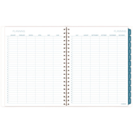 Glacier Weekly/Monthly Planner, Glacier Artwork, 11" x 9.25", Blue/Gray/Silver Cover, 12-Month (Jan to Dec): 2025